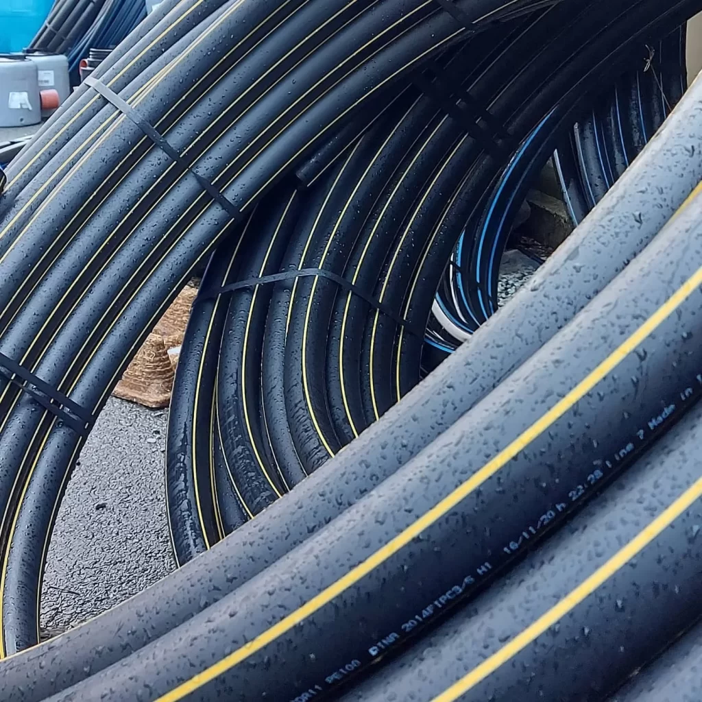Bobine di tubi in polietilene PEHD per gasdotti e reti di distribuzione gas